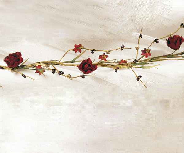 FILO C/ROSE BORDEAUX L.930 MM