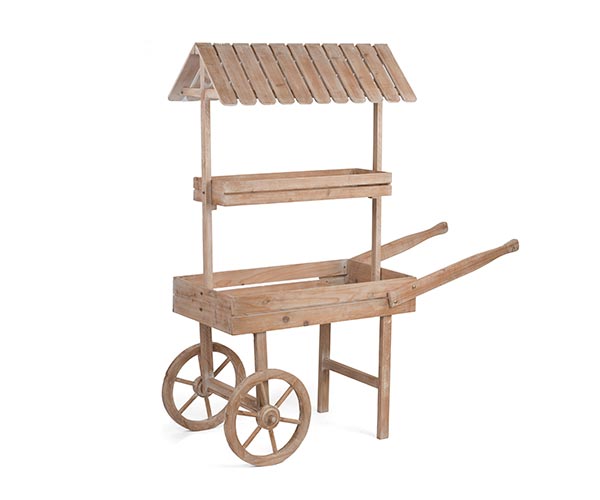 CARRETTO LEGNO CON TETTO