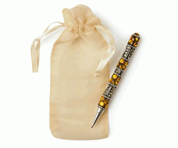 PENNA AMBRA C/SACCHETTO AVORIO MM