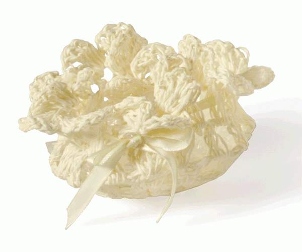 CESTINO RAFFIA AVORIO ø 100X50 MM