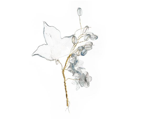 PICK FIORI-FOGLIE AZZURRO H.110 MM