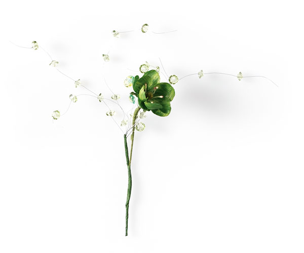 PICK C/1 FIORE-GEMME VERDE 130 MM