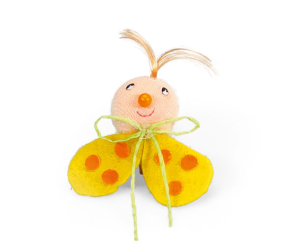 MOLLETTA C/PAPILLON GIALLO MM