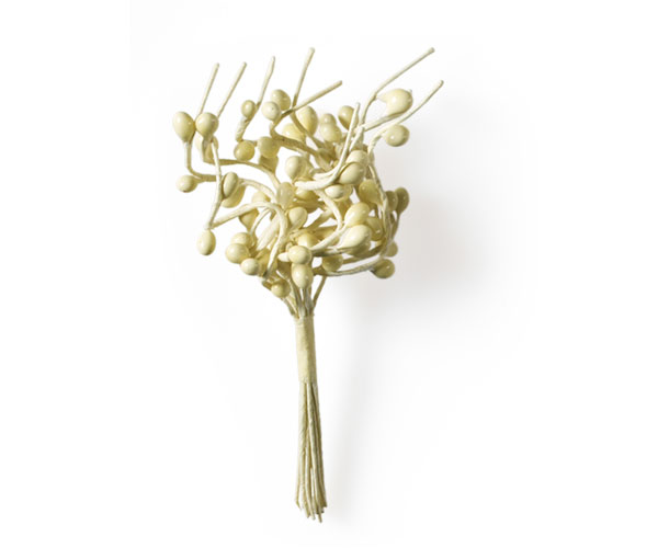 MAZZETTO 12 RAMI BACCHE AVORIO H.140 MM