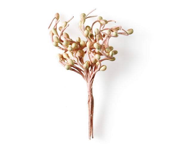 MAZZETTO 12 RAMI BACCHE ROSA H.140 MM