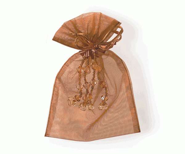 SACCO C/PERLINE BRONZO 90X150 MM