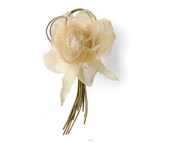 ROSA BEIGE C/ANELLI H.130 MM