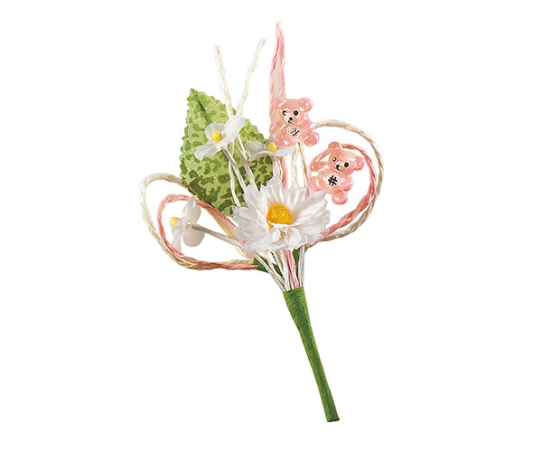 PICK MARGHERITA C/ORSETTO ROSA H.90 MM