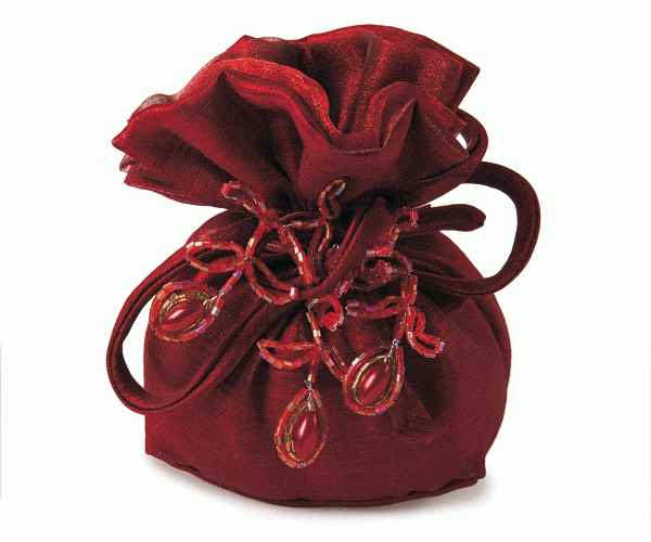 SACCHETTO C/PICK PAVONE BORDEA 90X45X120 MM