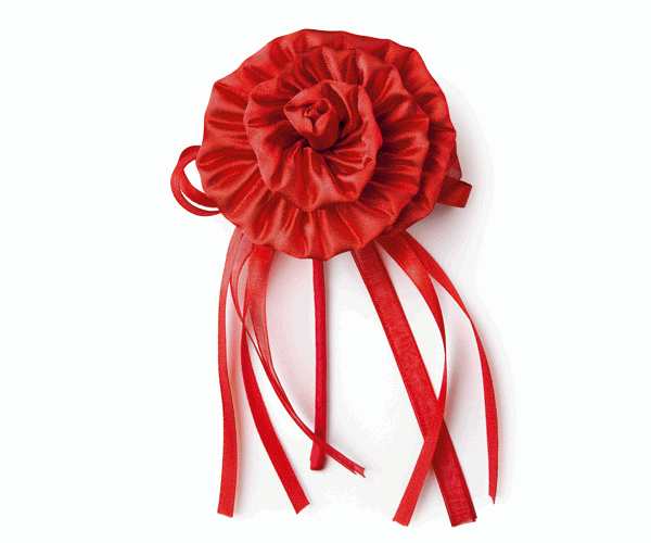 FIORE PLISSE' ROSSO ø 70XH.130 MM