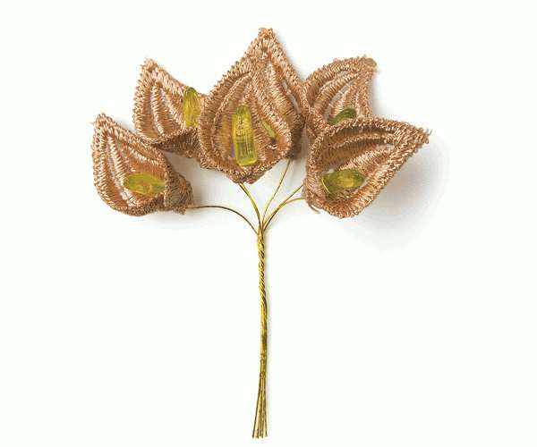 SET 6 CALLE MACRAME' NOCCIOLA 110 MM