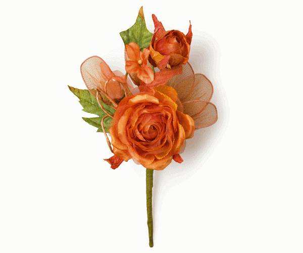 ROSA C/5 RACCHETTE ARANCIO ø 70XH.200 MM