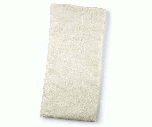 SACC.RASO STROPICCIATO AVORIO 250X400 MM