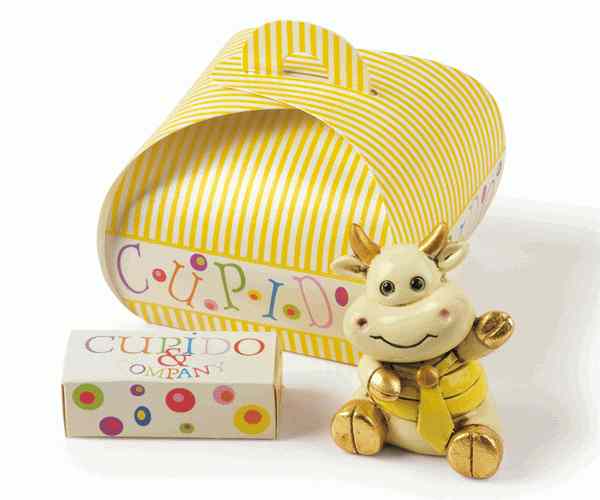 MUCCA GIALLA C/SCATOLA 54580D H.70 MM