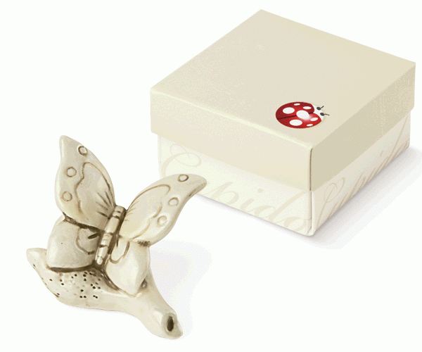 FARFALLA SU FOGLIA AV.CON SCATOLA 55095D 66XH.45 MM