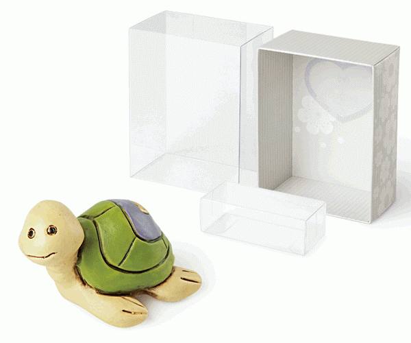 TARTARUGA VERDE/LILLA CON SCATOLA 55099D 50 MM