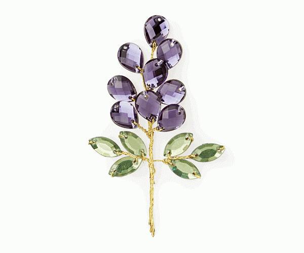 PICK UVA CRISTALLO VIOLA 70 MM