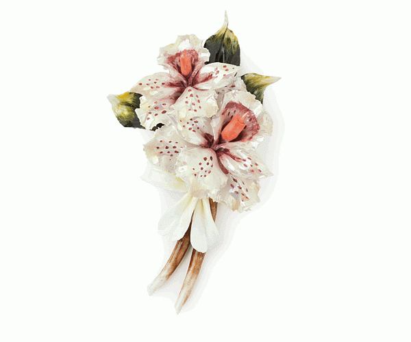 TRALCIO 2 ORCHIø BIANCHE PORC. L.110 MM