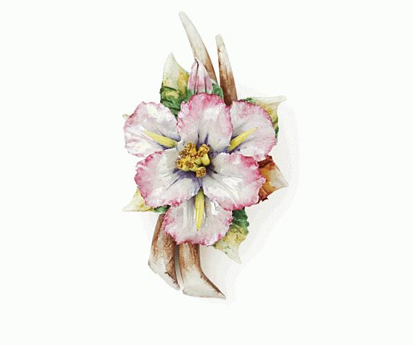 ORCHIDEA LILLA PORCELLANA L.55 MM