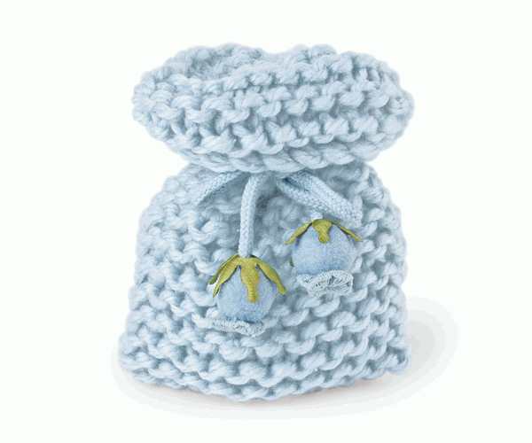 SACCO LANA CELESTE C/CHIUSURA 90XH.150 MM