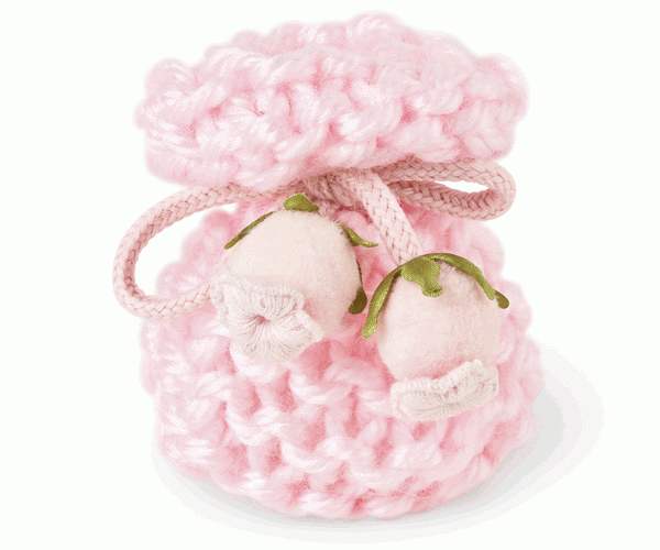SACCO LANA ROSA CON CHIUSURA