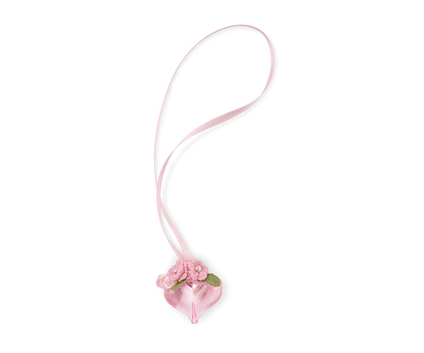 PENDAGLIO CUORE ROSA