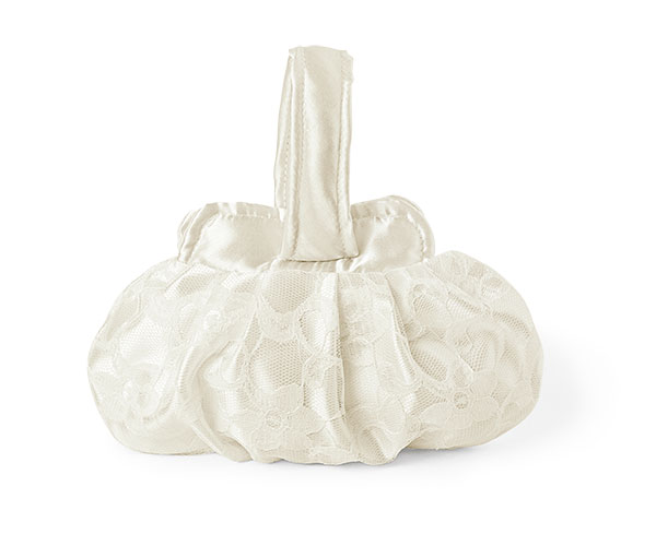 BORSETTA PIZZO AVORIO C/MANICI 170XH.135 MM