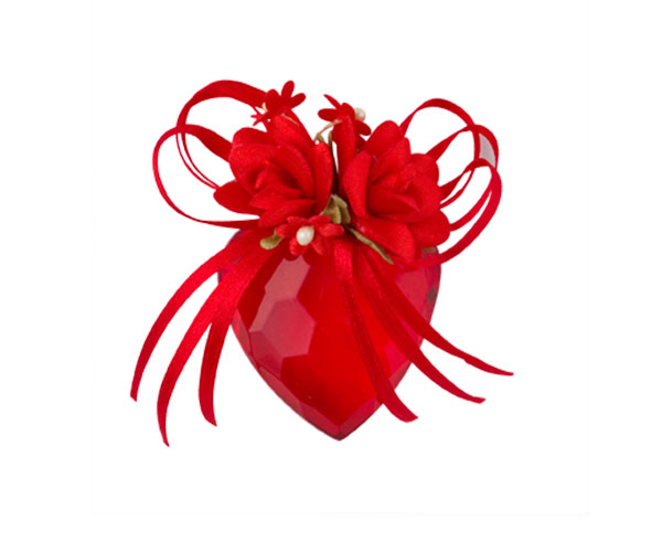 CUORE DA APPENDERE ROSSO ø 45 MM