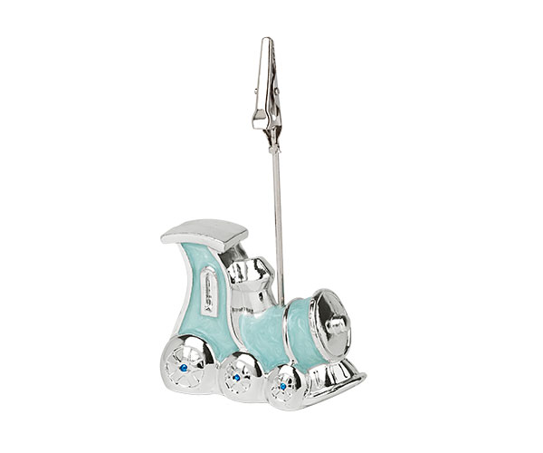 TRENINO C/CLIP CELESTE H.100 MM