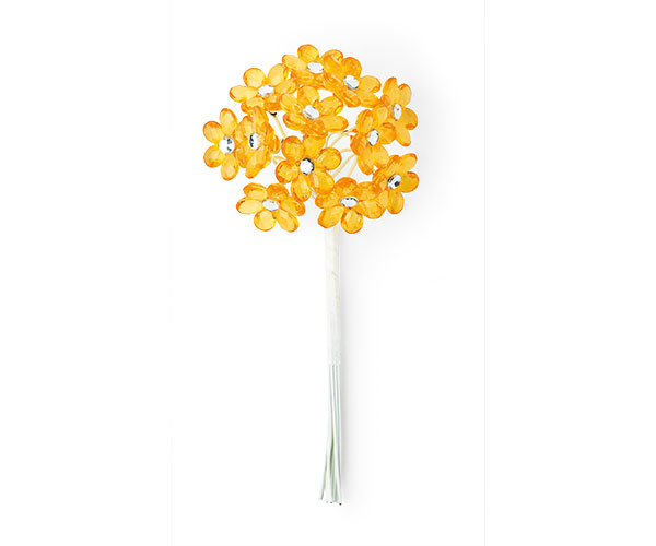 SET 144 FIORI ACRILICO ARANCIO ø 15 MM