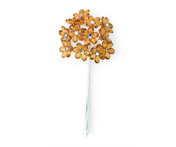 SET 144 FIORI ACRILICO MARRONE ø 15 MM