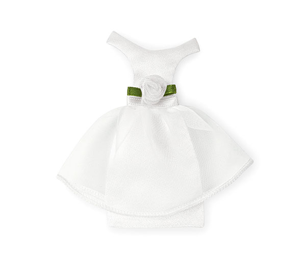 VESTITO SPOSA BIANCO C/SACCHET H.85 MM