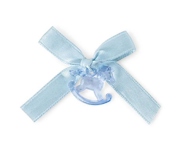 SET 12 CAVALLO DONDOLO AZZURRO H.20 MM