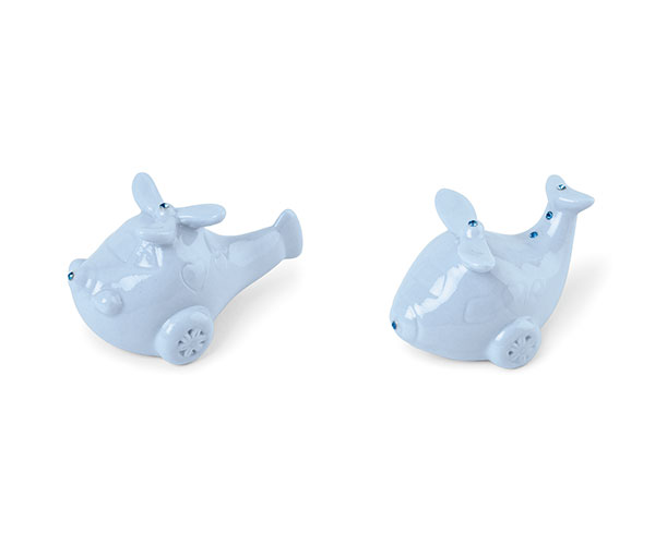 ELICOTTERO AZZURRO PORCELLANA 80XH.40 MM