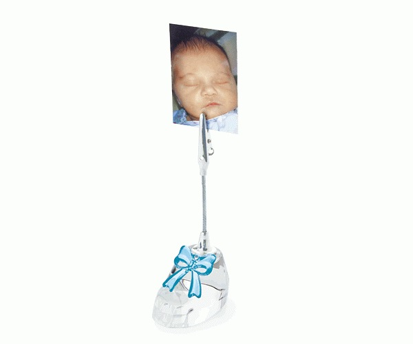 SCARPETTA CRIS.CLIP FIOCCO AZZ 50 MM