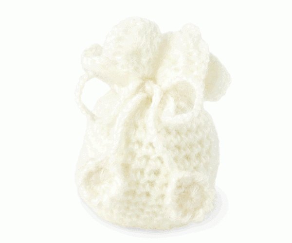 SACCHETTO LANA BIANCO H.100 MM