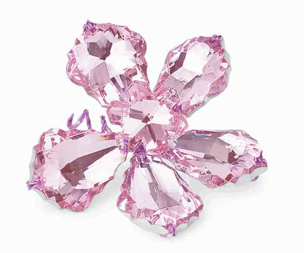 FIORE C/CLIP ROSA ø 60 MM