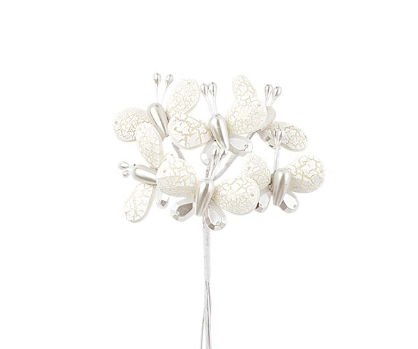 12 MAZZETTI C/6 FARFALLE PERLA 35 MM