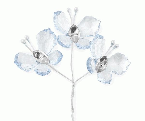 SET 72 FARFALLE AZZURRE 35 MM