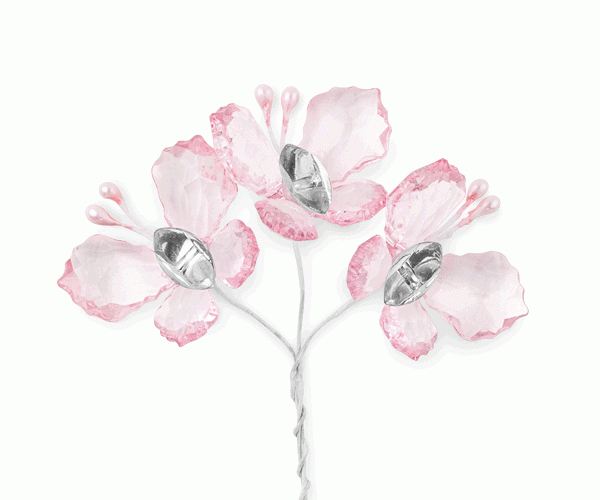 SET 72 FARFALLE ROSA 35 MM