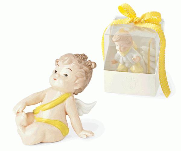 PUTTO PORCELLANA GIALLO 56564D H.95 MM