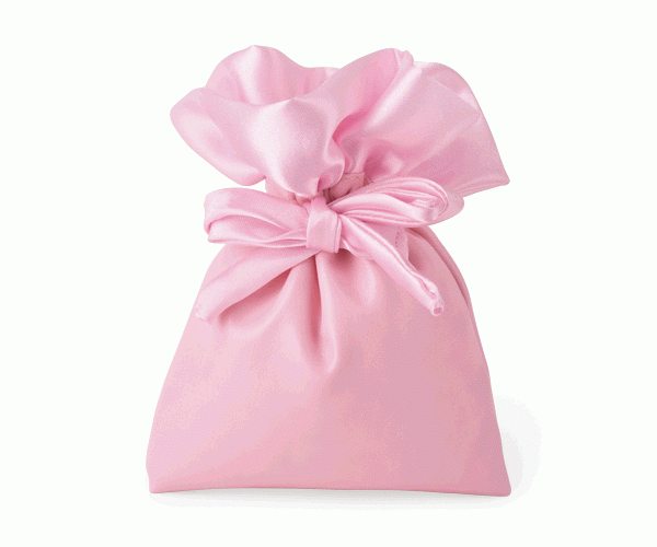 SACCHETTO ROSA ECOPELLE-RASO 95XH.130 MM