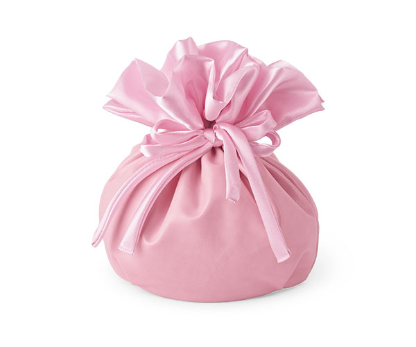 SACCHETTO ROSA OVALE ECOP-RASO 130X90X170 MM