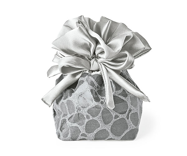 SACCHETTO COCCO GRIGIO 75X75X140 MM