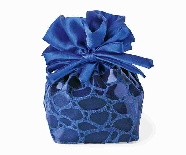 SACCHETTO COCCO BLUETTE 75X75X140 MM