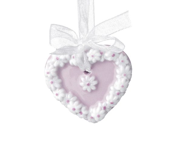 CUORE LILLA DA APPENDERE 32X30 MM