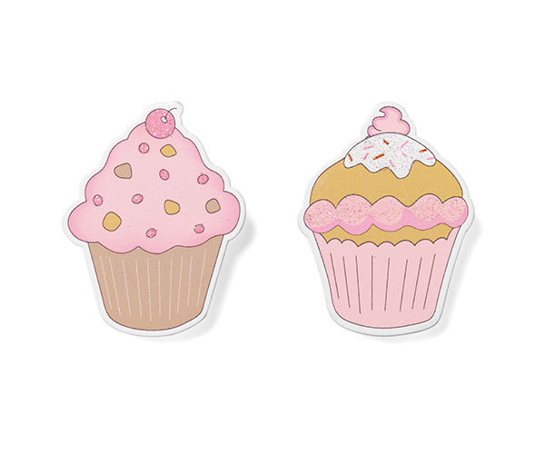 SET 12 MAXI MOLL.CUPCAKES ROSA 65 MM