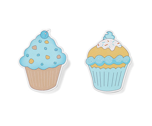 SET 12 MAXI MOLL.CUPCAKES CELE 65 MM
