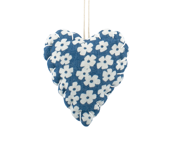 CUORE DA APPENDERE FIORI 70 MM