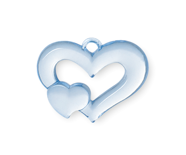 BAG 500 CUORI AZZURRI 30 MM